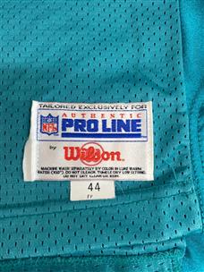 Miami Dolphins Vintage Wilson Blank Authentic Football Jersey 